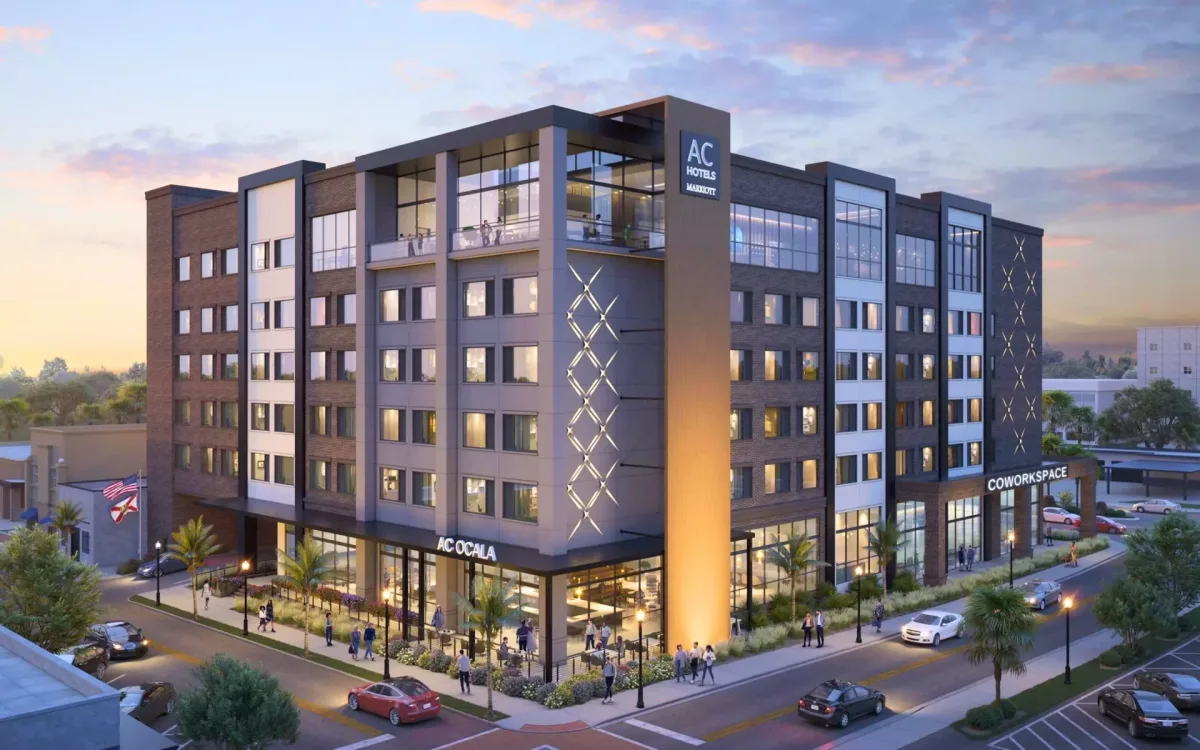 AC Hotel by Marriott Downtown Ocala: Six Stories, 176 Rooms and a Planned Rooftop Bar, Listed for Late 2026