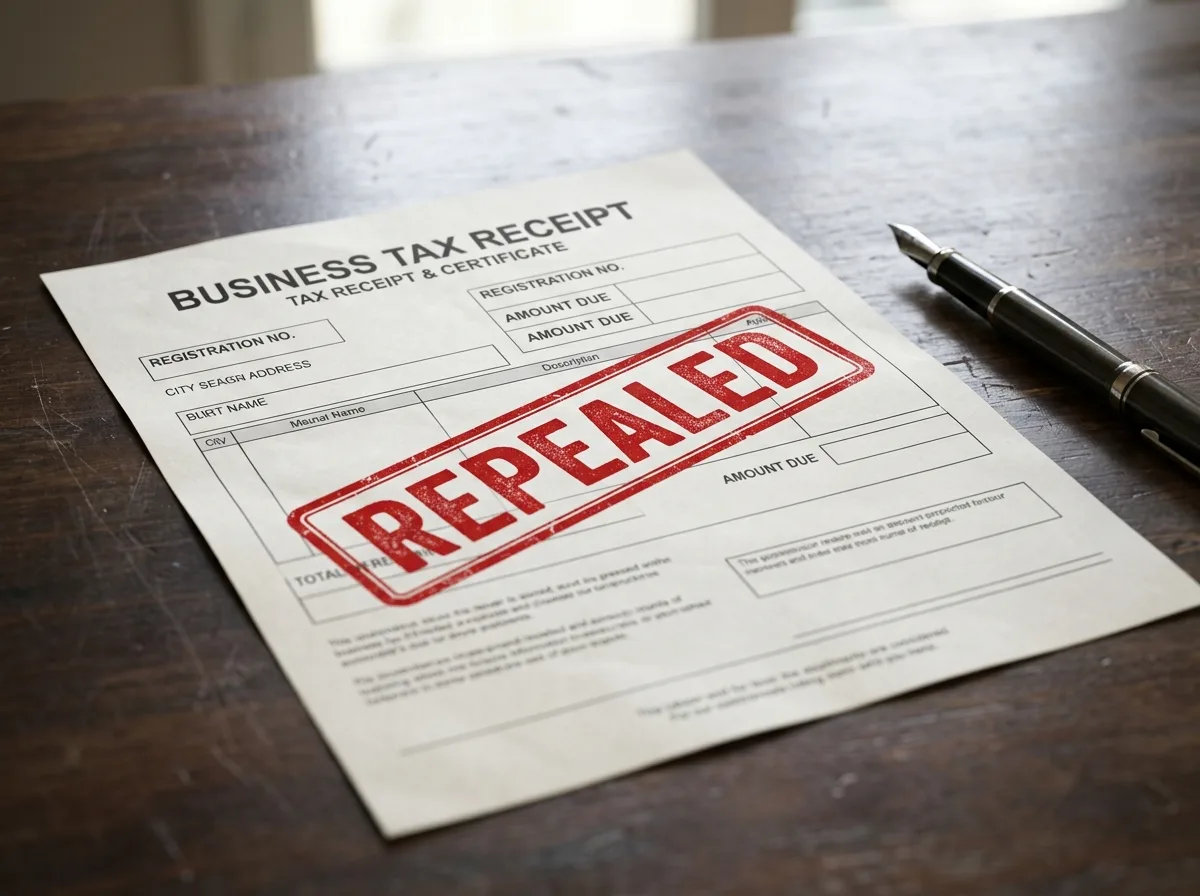 Ocala Moves to Repeal Its Business Tax Receipt: Final Vote Oct. 20, With Refunds for 2026-27